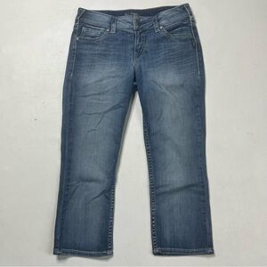 Silver Jeans Women's Suki Mid Denim Capri